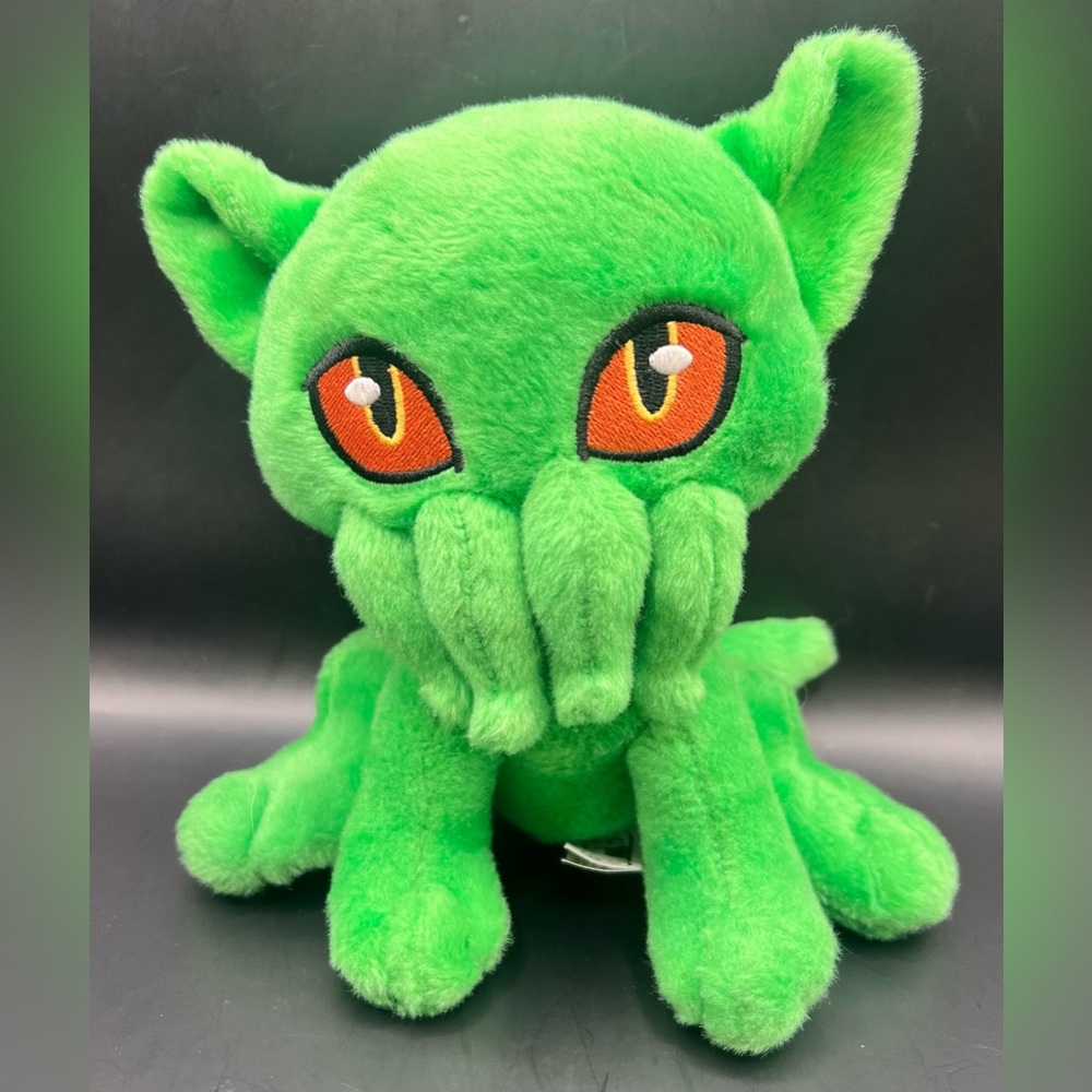 Colab-Portal Dragon-Green Plush Toy with Orange‎ Eyes, Limited Edition